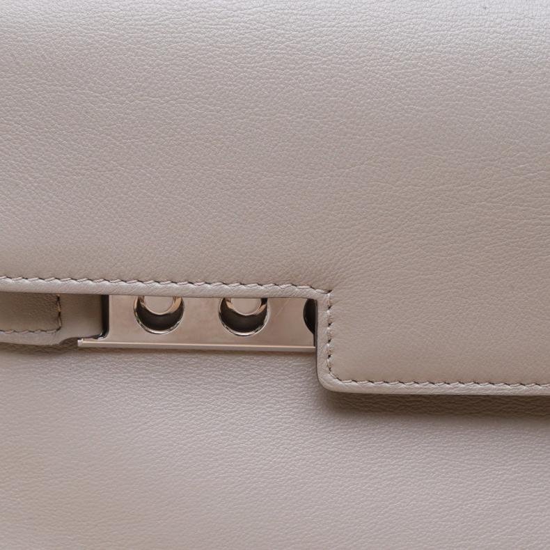 SWIFT皮 Tempete 中號 灰色 皮革C 銀扣-5