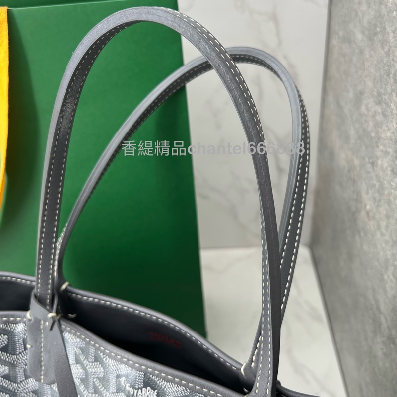 💗香緹國際精品💗 Goyard mini tote 灰色 新包味明顯 包況極好 有購證-2
