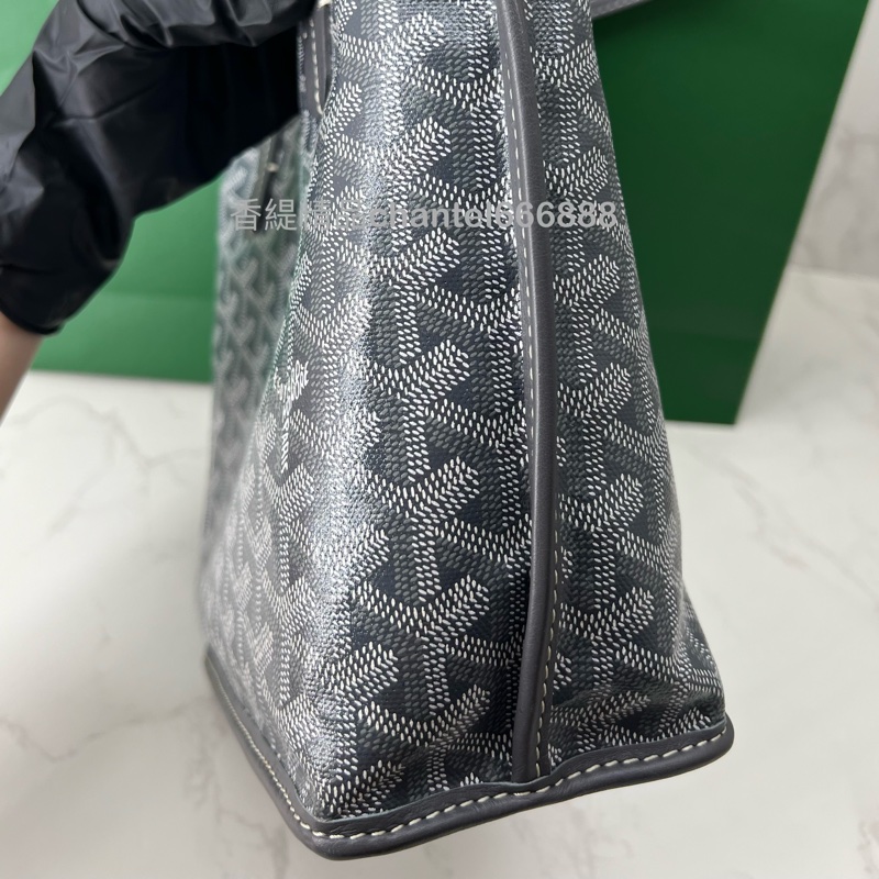 💗香緹國際精品💗 Goyard mini tote 灰色 新包味明顯 包況極好 有購證-12