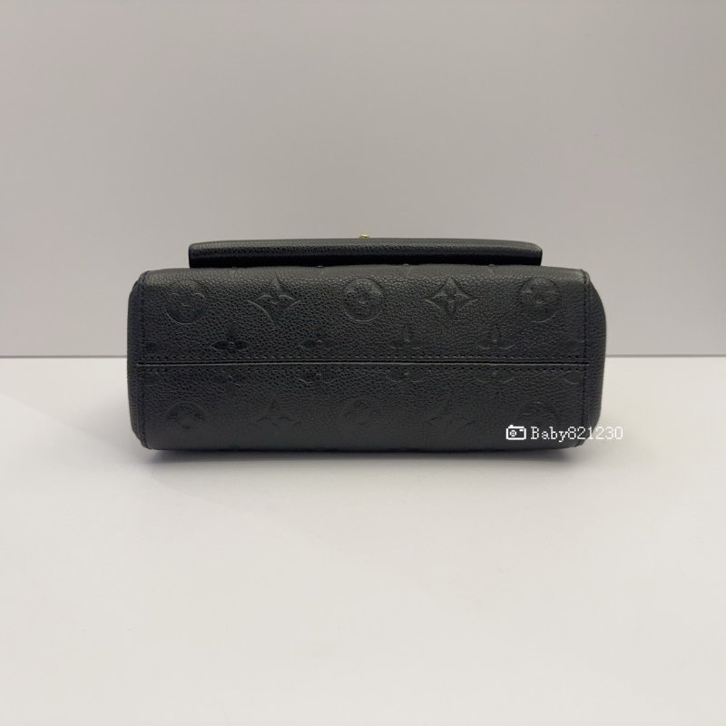 LV包包 Vavin BB黑牛皮壓紋鍊條包M44550-4