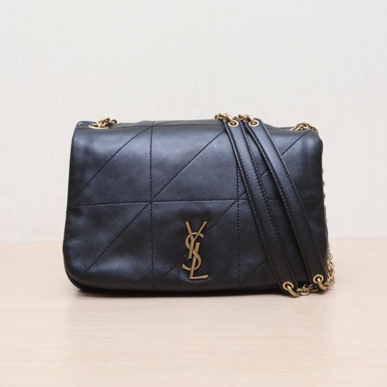 JAMIE43 Logo標識鏈條 單肩包 /25CM 黑色 皮革S 金扣-0