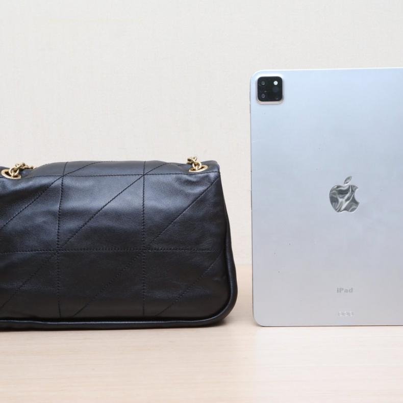 JAMIE43 Logo標識鏈條 單肩包 /25CM 黑色 皮革S 金扣-1