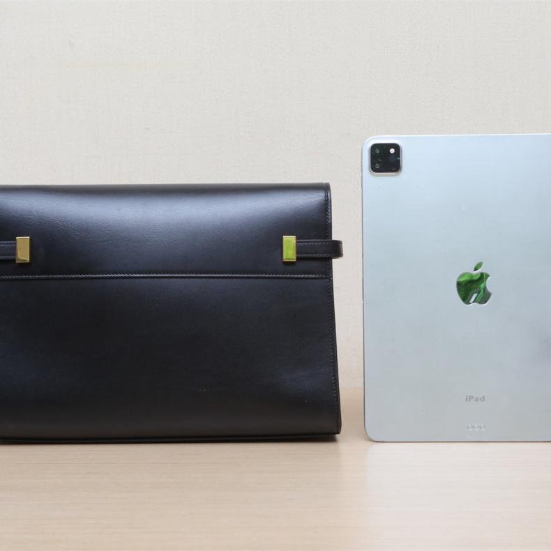 MANHATTAN 曼哈頓 BOX 中號 29 黑色 皮革C 金扣-1