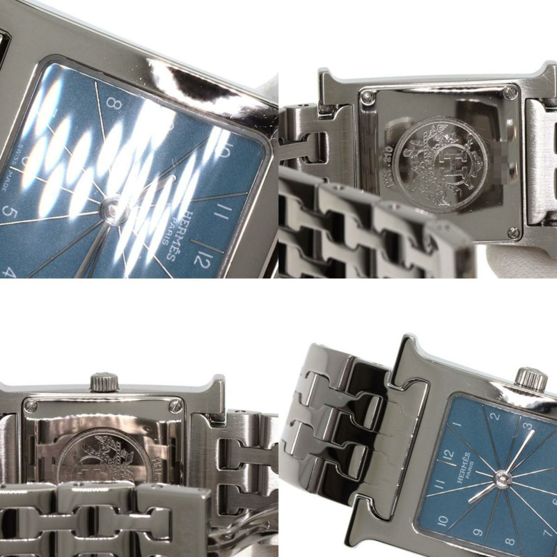 愛馬仕 HH1.210 H 手錶 Blue Jean 不鏽鋼/SS 女士腕錶-8