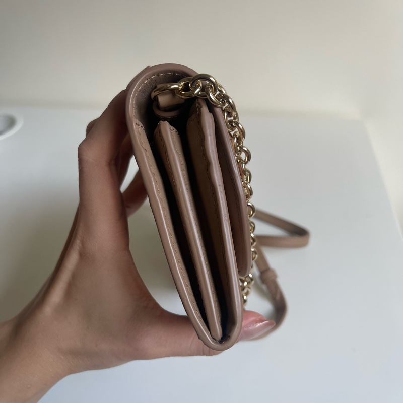 Burberry 經典格紋WOC 全新 皮革 Burberry Haymarket Check Wallet on Chain-4