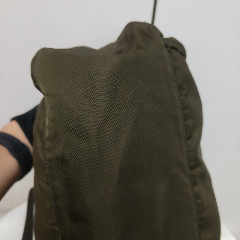 ㊣✨PRADA✨（附防塵袋）普拉達 墨綠色 帆布 皮革 口袋 郵差包 肩背包 斜背包 /二手包/二手精品🌳二手樹屋🌳-11