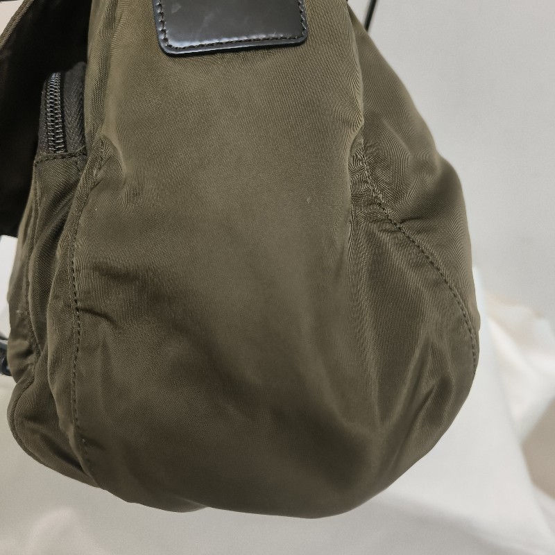 ㊣✨PRADA✨（附防塵袋）普拉達 墨綠色 帆布 皮革 口袋 郵差包 肩背包 斜背包 /二手包/二手精品🌳二手樹屋🌳-23