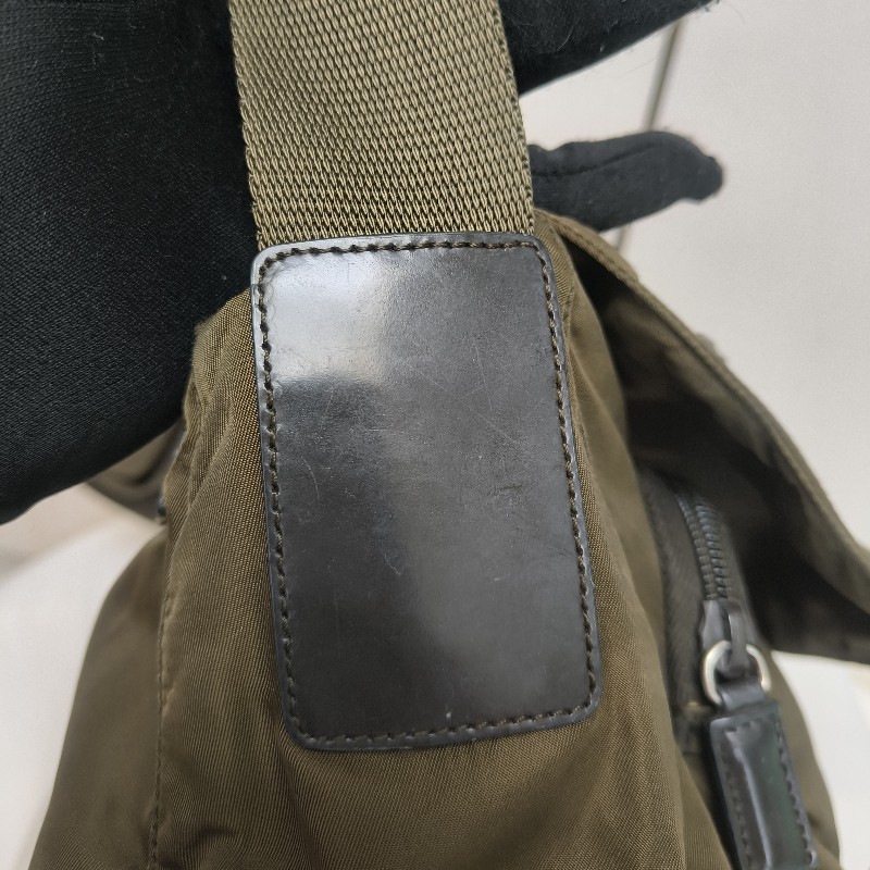 ㊣✨PRADA✨（附防塵袋）普拉達 墨綠色 帆布 皮革 口袋 郵差包 肩背包 斜背包 /二手包/二手精品🌳二手樹屋🌳-28