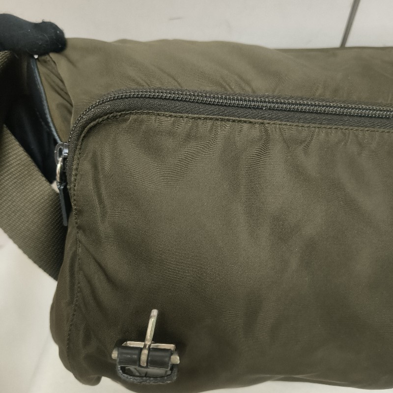 ㊣✨PRADA✨（附防塵袋）普拉達 墨綠色 帆布 皮革 口袋 郵差包 肩背包 斜背包 /二手包/二手精品🌳二手樹屋🌳-41