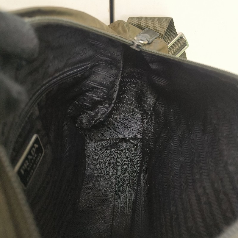 ㊣✨PRADA✨（附防塵袋）普拉達 墨綠色 帆布 皮革 口袋 郵差包 肩背包 斜背包 /二手包/二手精品🌳二手樹屋🌳-46