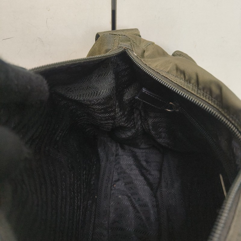 ㊣✨PRADA✨（附防塵袋）普拉達 墨綠色 帆布 皮革 口袋 郵差包 肩背包 斜背包 /二手包/二手精品🌳二手樹屋🌳-48