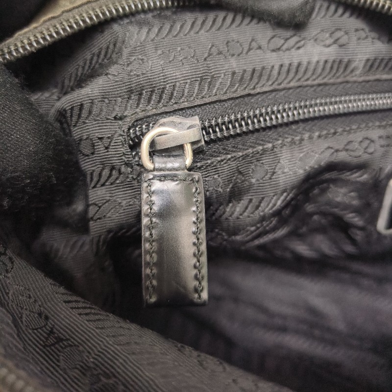 ㊣✨PRADA✨（附防塵袋）普拉達 墨綠色 帆布 皮革 口袋 郵差包 肩背包 斜背包 /二手包/二手精品🌳二手樹屋🌳-50