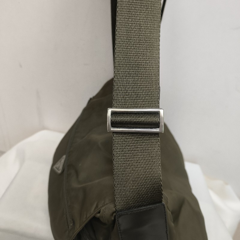㊣✨PRADA✨（附防塵袋）普拉達 墨綠色 帆布 皮革 口袋 郵差包 肩背包 斜背包 /二手包/二手精品🌳二手樹屋🌳-56