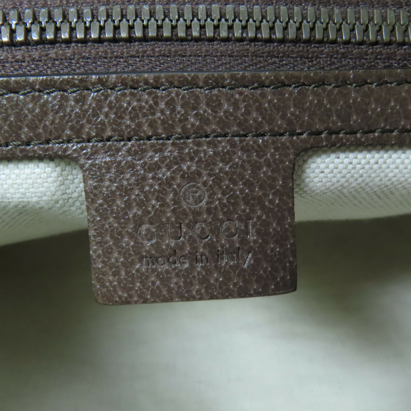 GUCCI 塗層帆布Ophidia Medium金扣肩背袋-8