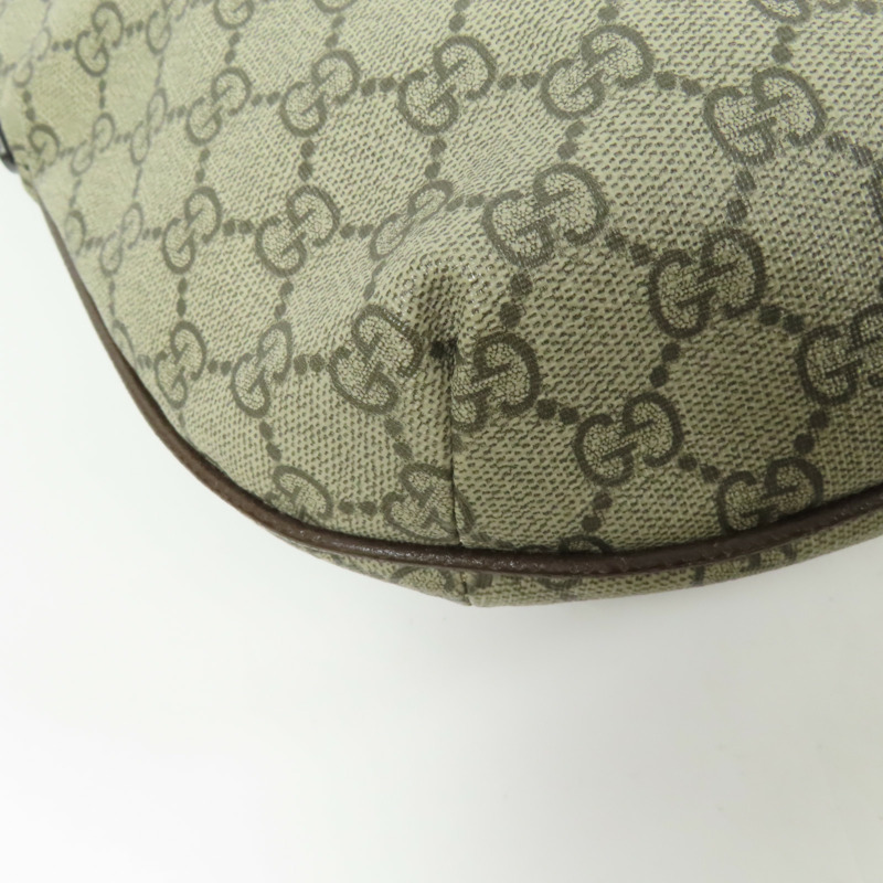 GUCCI 塗層帆布Ophidia Medium金扣肩背袋-13