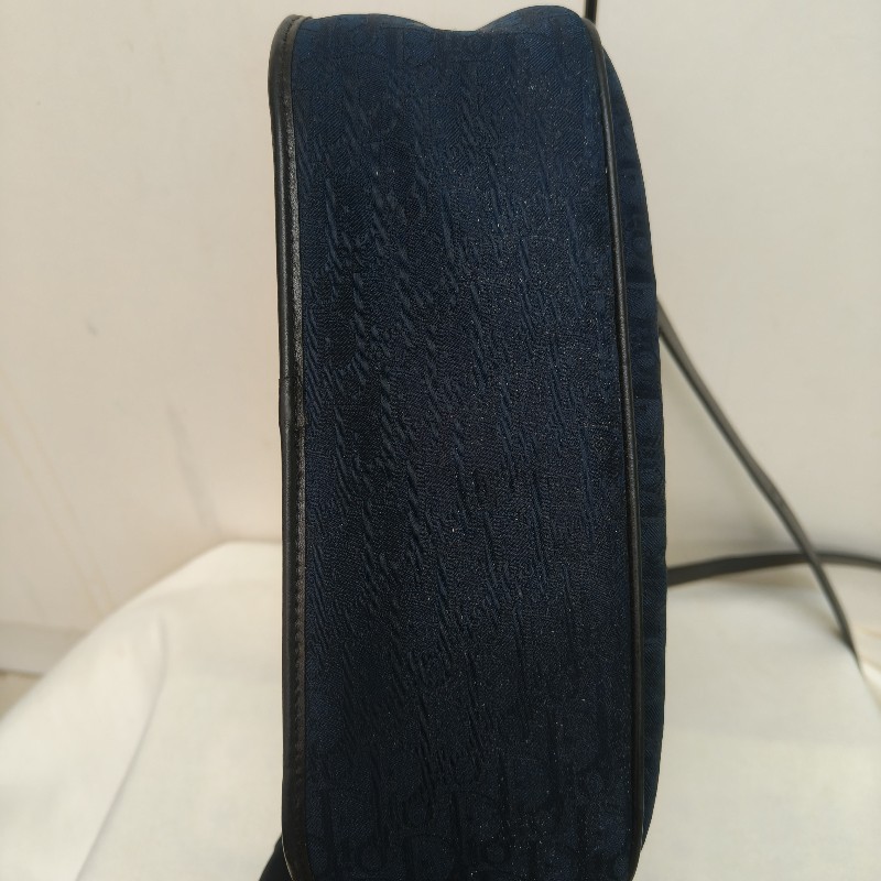 🔥衝破200銷售🔥【限時降價回饋至9/21】㊣✨Christian Dior✨迪奧 CD 深藍色 老花 刺繡 牛皮 肩背包 郵差包 信封包 斜背包/二手包/保證正品🌳二手樹屋🌳-6