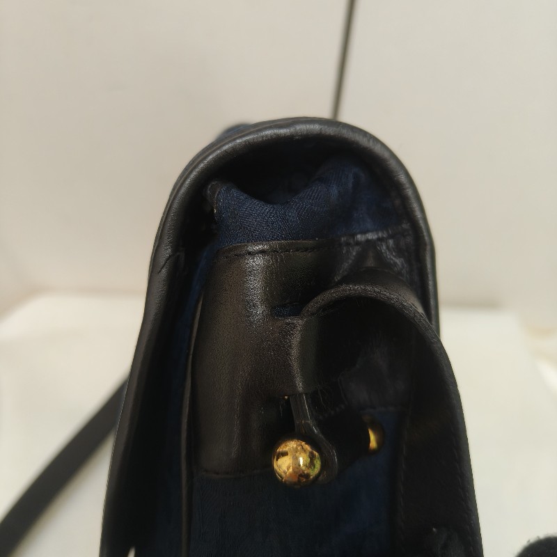 🔥衝破200銷售🔥【限時降價回饋至9/21】㊣✨Christian Dior✨迪奧 CD 深藍色 老花 刺繡 牛皮 肩背包 郵差包 信封包 斜背包/二手包/保證正品🌳二手樹屋🌳-17