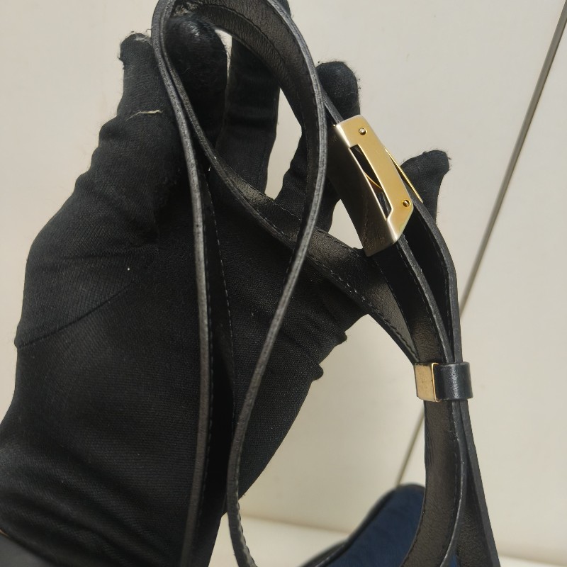 🔥衝破200銷售🔥【限時降價回饋至9/21】㊣✨Christian Dior✨迪奧 CD 深藍色 老花 刺繡 牛皮 肩背包 郵差包 信封包 斜背包/二手包/保證正品🌳二手樹屋🌳-33