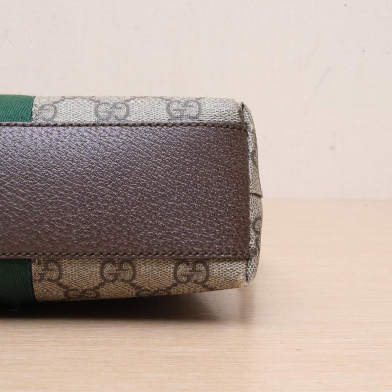 Ophidia 貝殼包 小號 23.5 烏木色 PVC 金扣-3