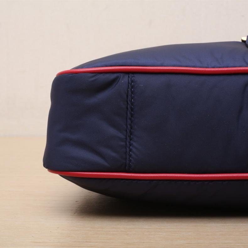 墨藍色 尼龍 金釦 LE 5 À 7 腋下包 小號 23-2