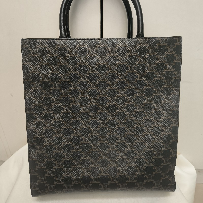 【8成新】㊣✨CELINE✨(附防塵袋)經典 凱旋門 老花 TRIOMPHE 大款 緹花 印字 琴譜包 文件包 通勤包 手提包 斜背包 肩背包/二手包/保證正品🌳二手樹屋🌳-4