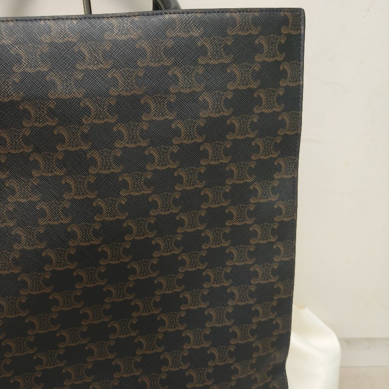 【8成新】㊣✨CELINE✨(附防塵袋)經典 凱旋門 老花 TRIOMPHE 大款 緹花 印字 琴譜包 文件包 通勤包 手提包 斜背包 肩背包/二手包/保證正品🌳二手樹屋🌳-24