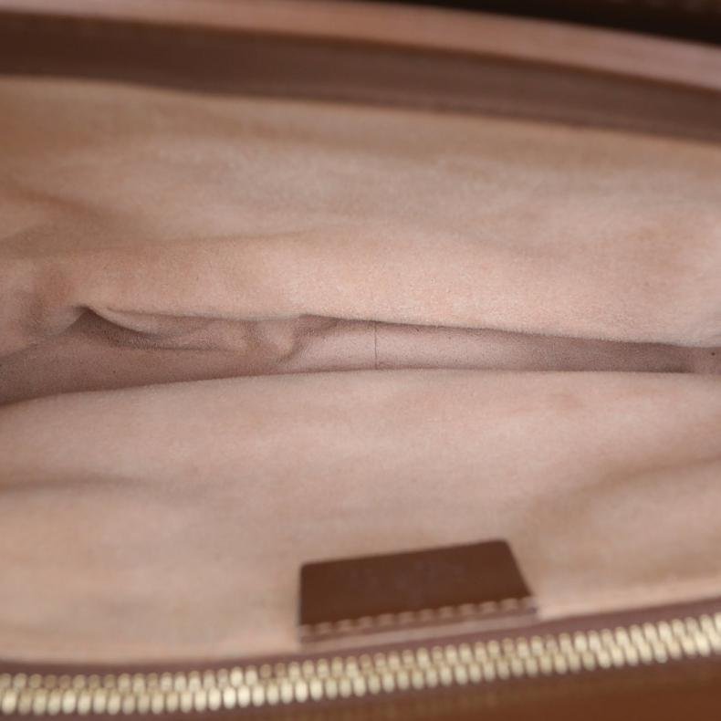 Horsebit 馬銜扣 1955 馬鞍包 小號 25 棕色 PVC 金扣-5