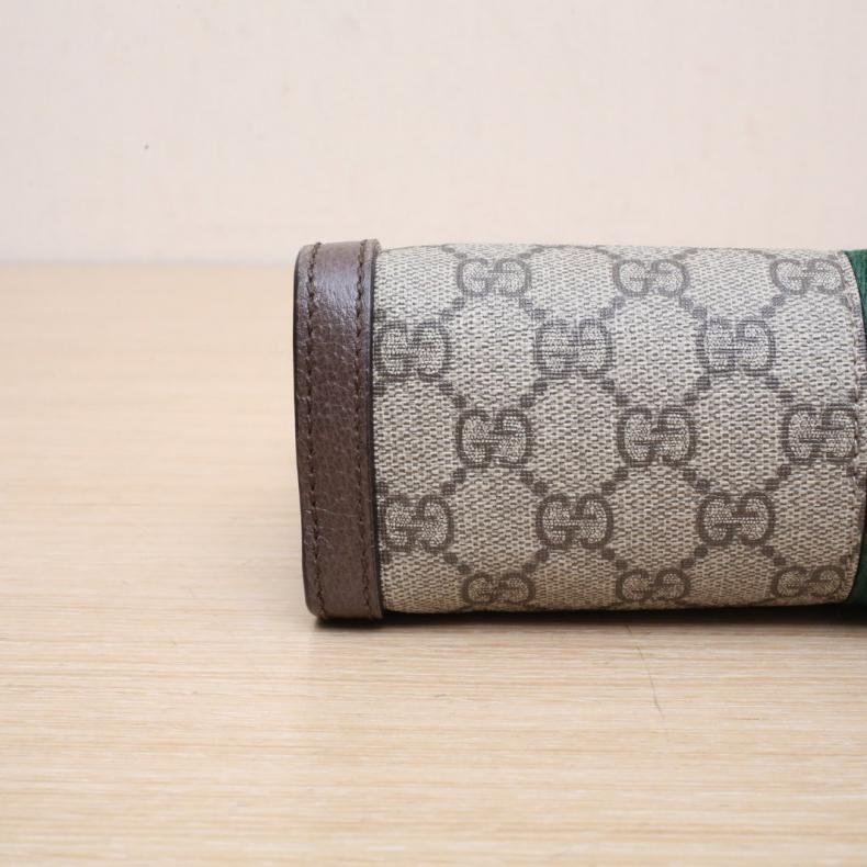 Ophidia 夾子包 小號 26 老花 PVC 金扣-2