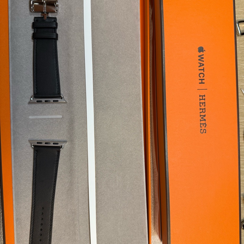 Hermes Apple Watch 皮錶帶 （絕版品） 蝴蝶扣 Swift皮-1