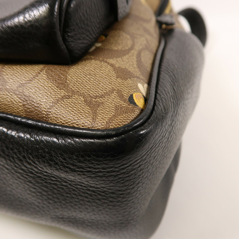 COACH 塗層帆布Backpack金扣背包-10