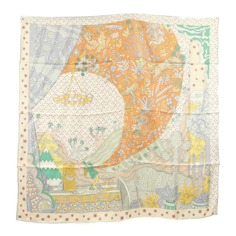 HERMES 絲質Scarf 90X90絲巾-0