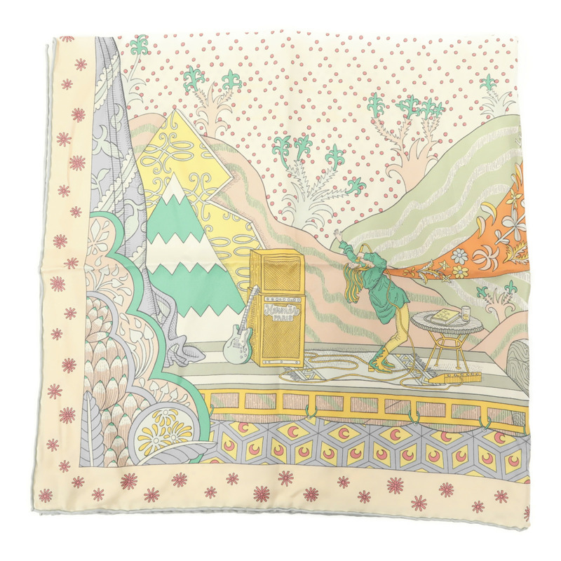 HERMES 絲質Scarf 90X90絲巾-3