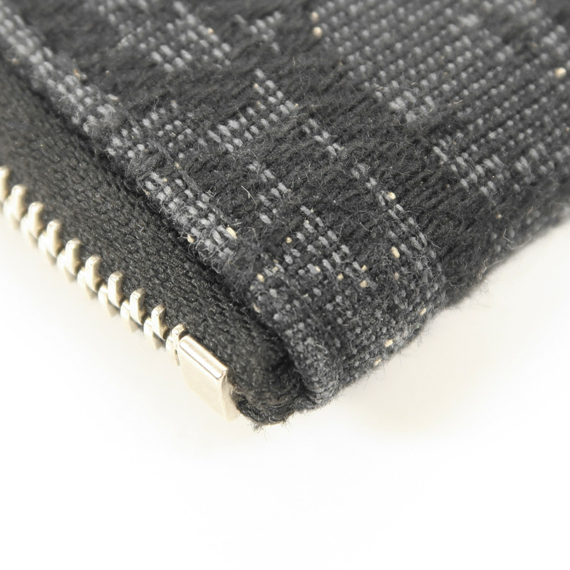 Dior 帆布/牛皮皮革Oblique Card Case銀扣卡片套-10