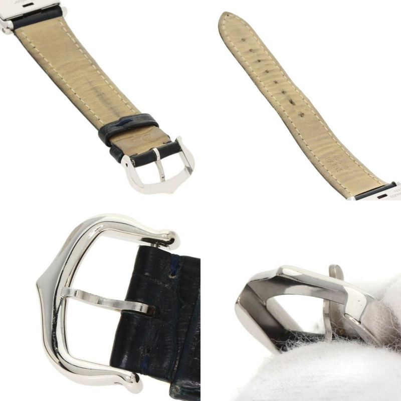 卡地亞 Tank Basculante SM W1011158 不鏽鋼/皮革女士手錶-5