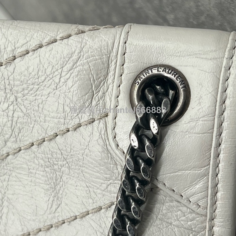 (已售出)💗香緹國際精品💗 YSL 聖羅蘭 Niki bb #奶油白-5