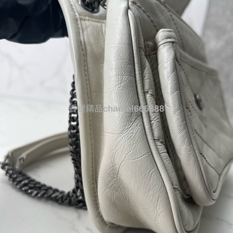(已售出)💗香緹國際精品💗 YSL 聖羅蘭 Niki bb #奶油白-8