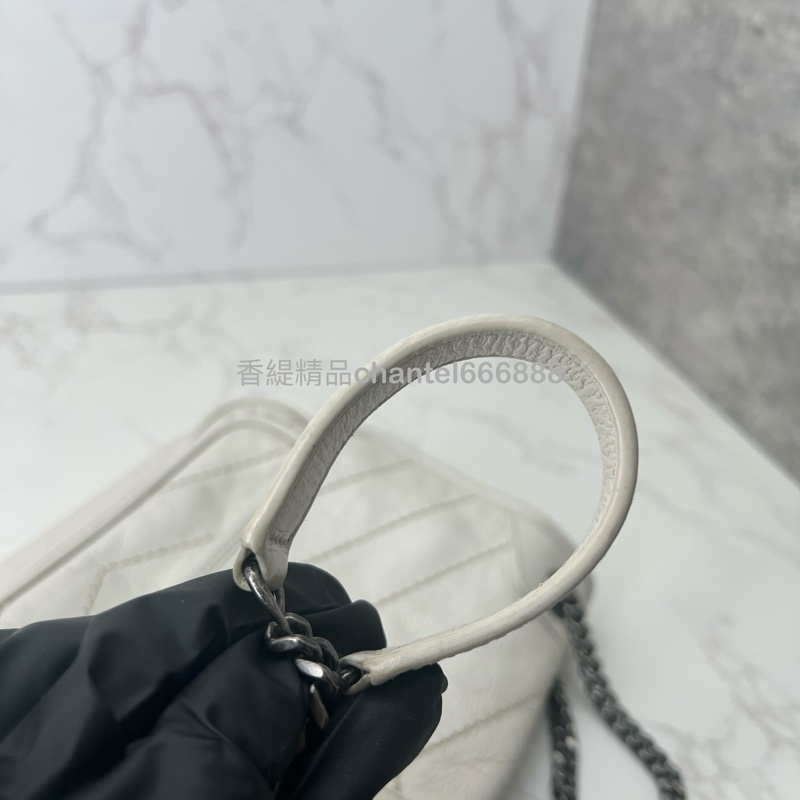 (已售出)💗香緹國際精品💗 YSL 聖羅蘭 Niki bb #奶油白-16