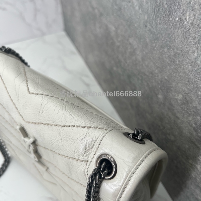 (已售出)💗香緹國際精品💗 YSL 聖羅蘭 Niki bb #奶油白-20