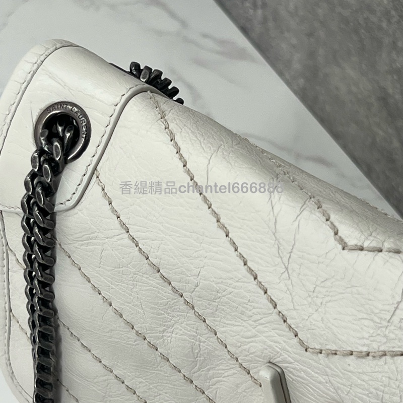 (已售出)💗香緹國際精品💗 YSL 聖羅蘭 Niki bb #奶油白-22