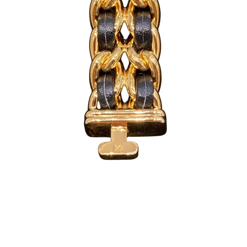 CHANEL 香奈兒 H0001 Premiere M 方糖 石英錶 黑金-6