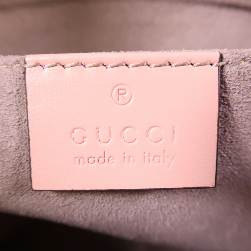 GUCCI 牛皮皮革GG Marmont金扣肩背袋-5