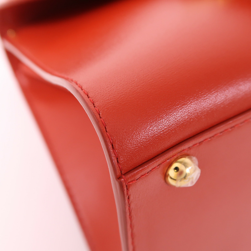 Delvaux 牛皮皮革Brillant Mini金扣手挽肩背兩用袋-11