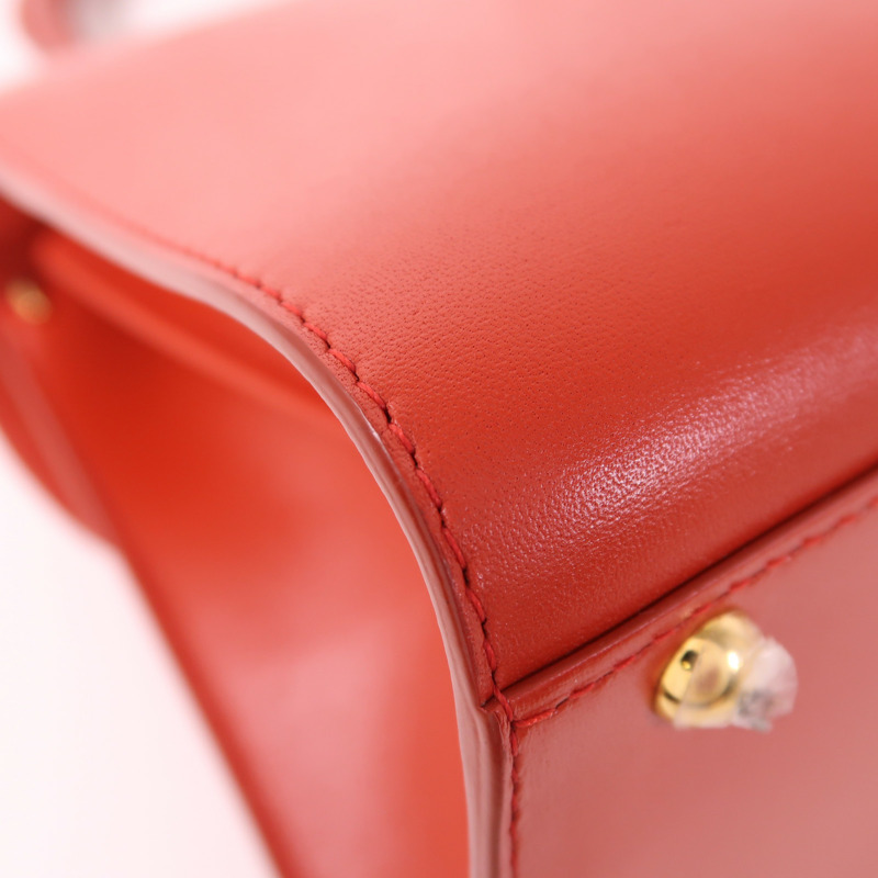 Delvaux 牛皮皮革Brillant Mini金扣手挽肩背兩用袋-13