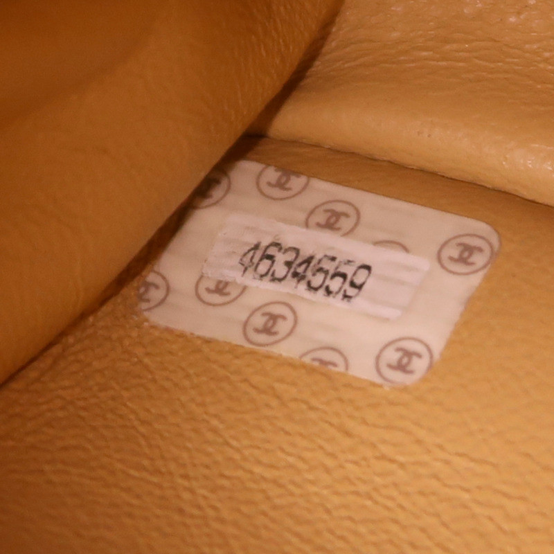 CHANEL 牛皮皮革Vintage Large Tote Bag金扣肩背袋-7