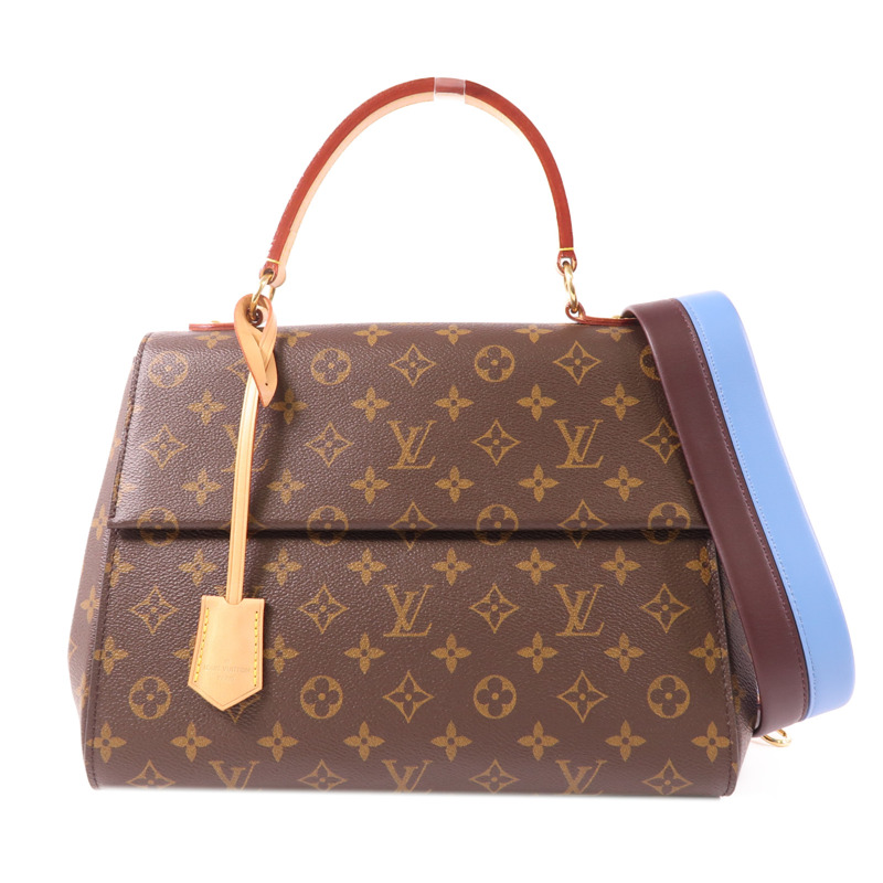 LOUIS VUITTON Monogram Cluny MM金扣手挽肩背兩用袋-0