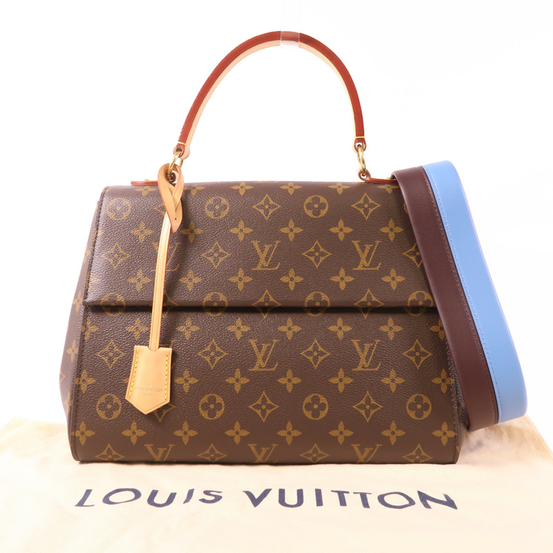 LOUIS VUITTON Monogram Cluny MM金扣手挽肩背兩用袋-8