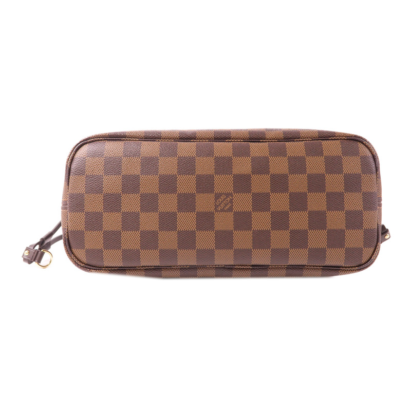 LOUIS VUITTON Damier Neverfull PM金扣肩背袋-3