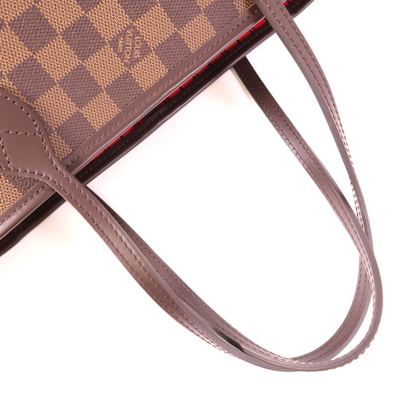 LOUIS VUITTON Damier Neverfull PM金扣肩背袋-6