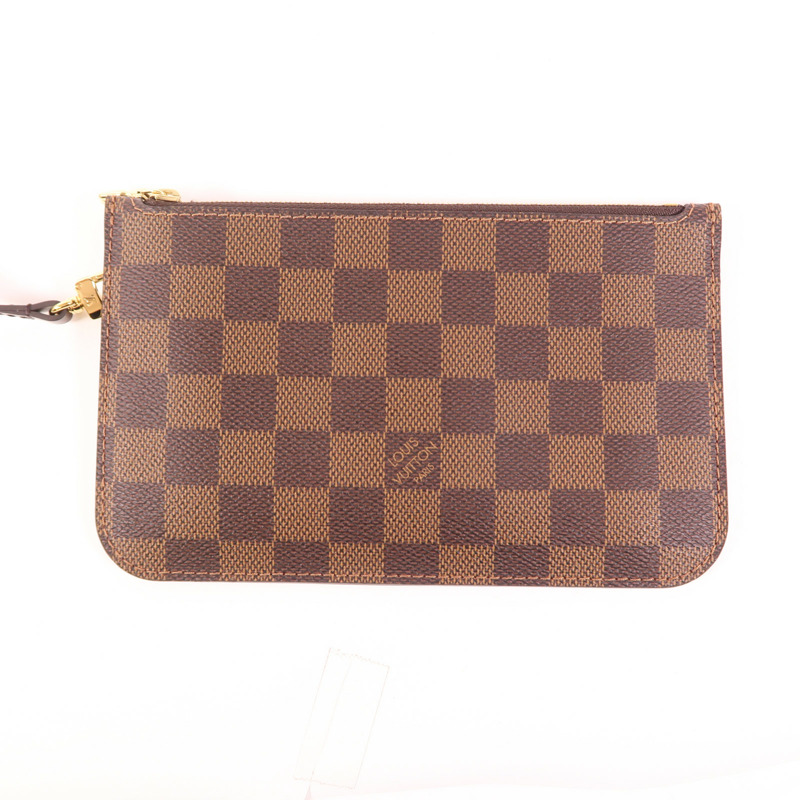 LOUIS VUITTON Damier Neverfull PM金扣肩背袋-12