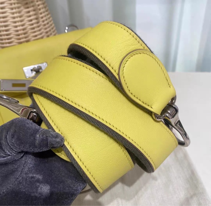 🌈Hermes💛Mini Berline💛黃色銀扣🌟97.5新🌈🌟絕版款🌟-4